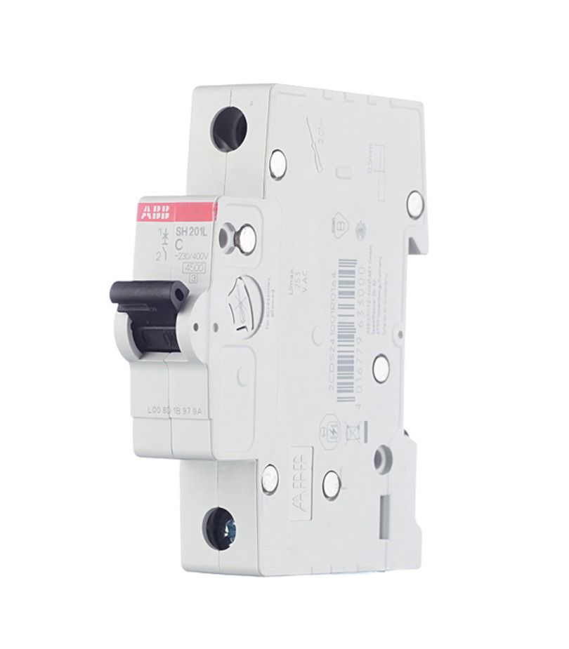 Автоматический выключатель ABB SH201L 1P 10А тип С 4,5 кА 220/380 В (1 шт.)