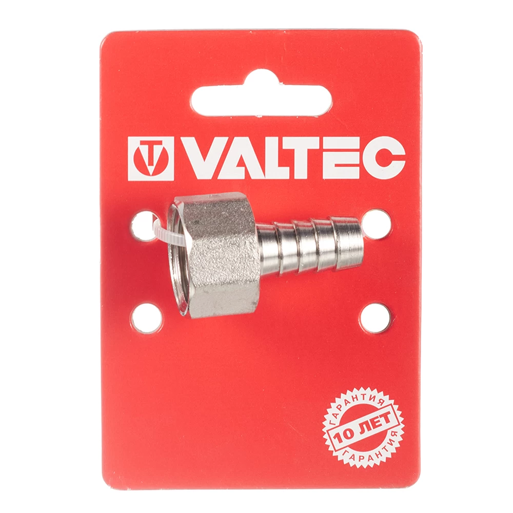 Штуцер Valtec для присоединения шланга 1/2 ВР(г) х 12 мм латунный (VTr.654.N.0412)