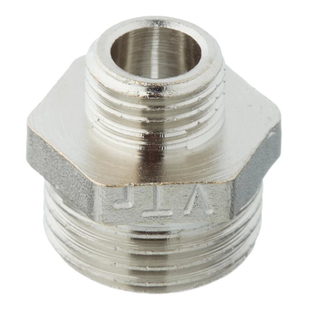 Ниппель переходной Valtec 1/2 НР(ш) х 1/4 НР(ш) латунный (VTr.580.N.0402)