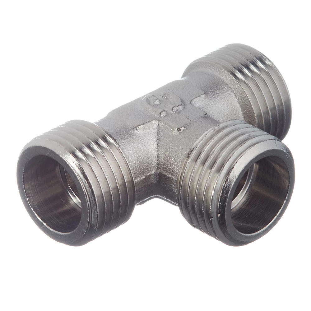 Тройник Stout 1/2 НР(ш) х 1/2 НР(ш) х 1/2 НР(ш) латунный (SFT-0018-121212)