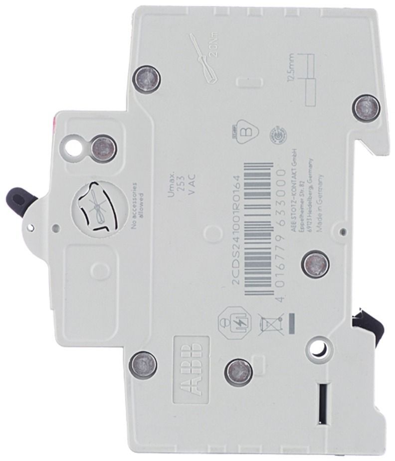 Автоматический выключатель ABB SH201L 1P 10А тип С 4,5 кА 220/380 В (1 шт.)