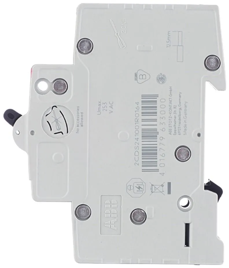 Автоматический выключатель ABB SH201L 1P 10А тип С 4,5 кА 220/380 В (1 шт.)