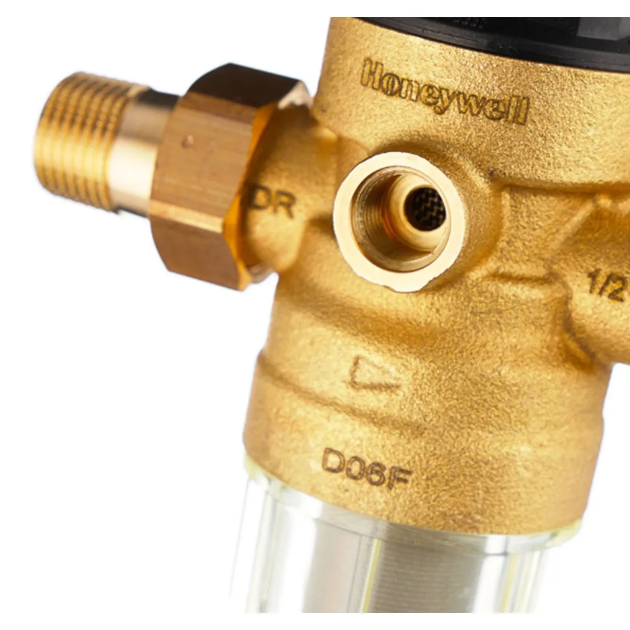 Фильтр сетчатый для холодной воды Honeywell Resideo Braukmann FK06 1/2 АА с редуктором